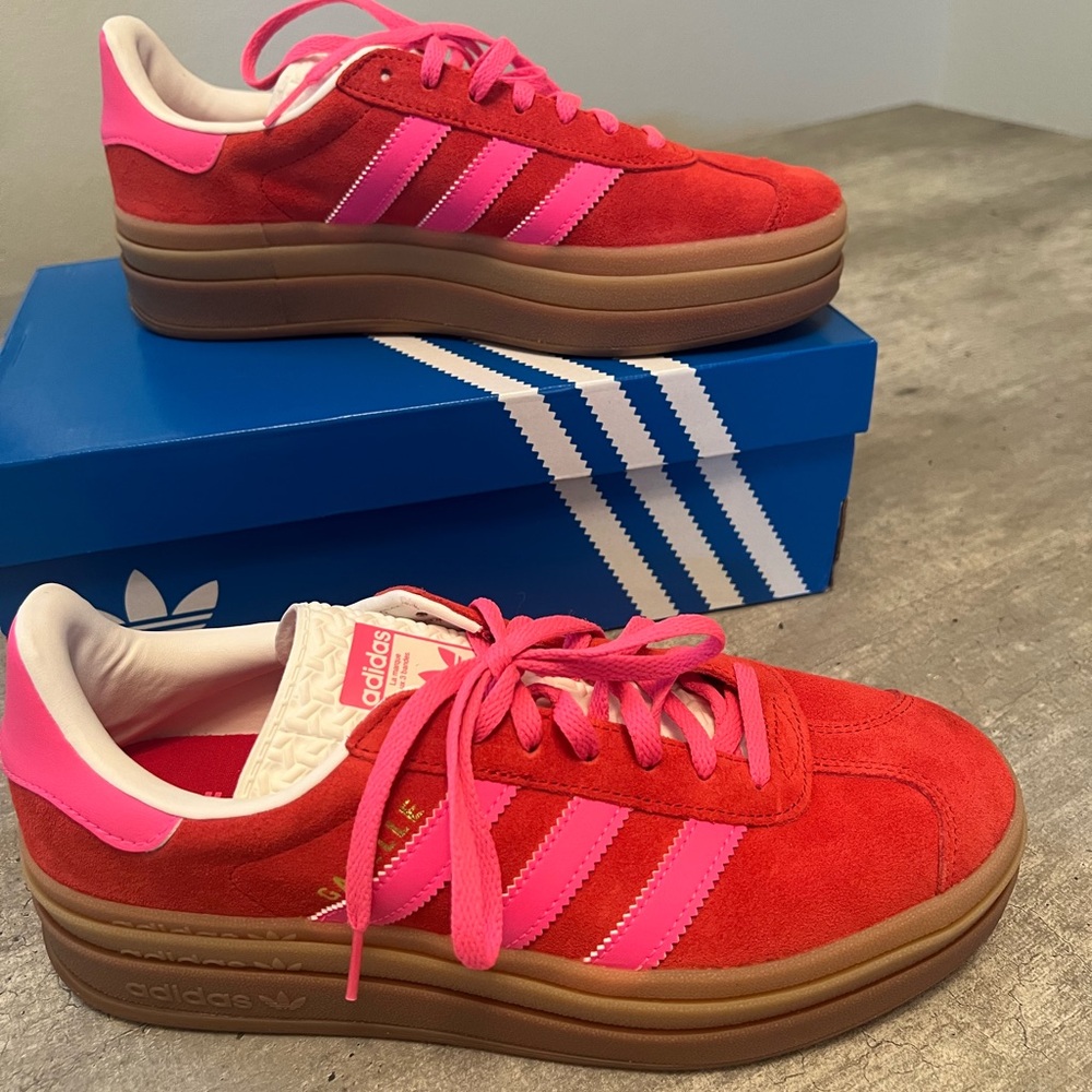 ADIDAS Gazelle Bold collegiate red lucid pink